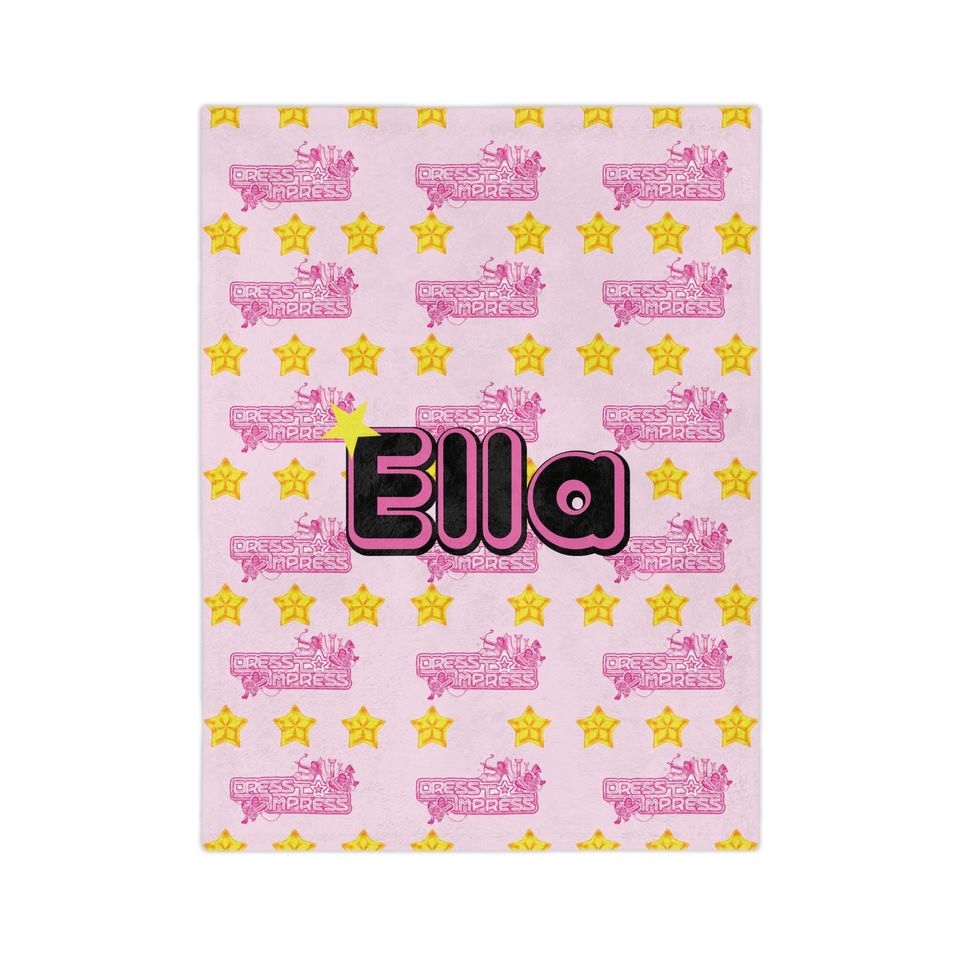 Dress to Impress Roblox Plush Fleece Blanket