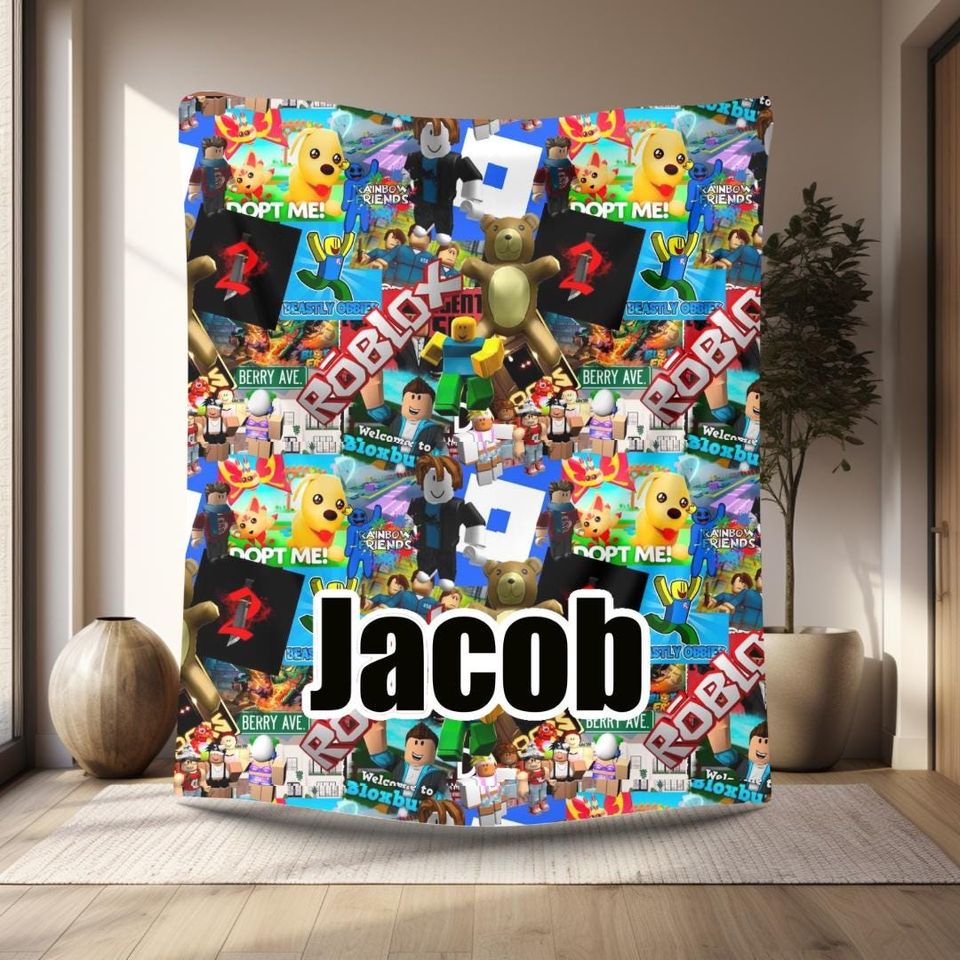Roblox Blanket - Personalized Gaming Fleece