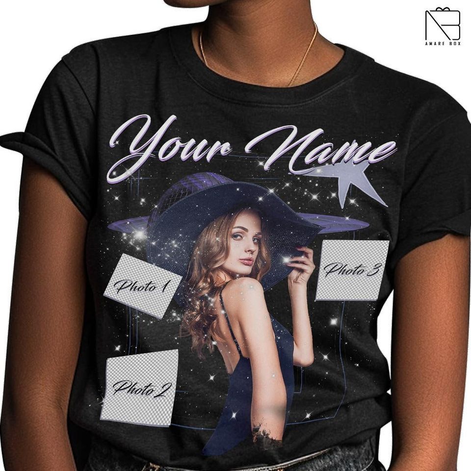 Custom Your Photos Own Bootleg Idea Amare Box 90s Shirt, Insert Your Design