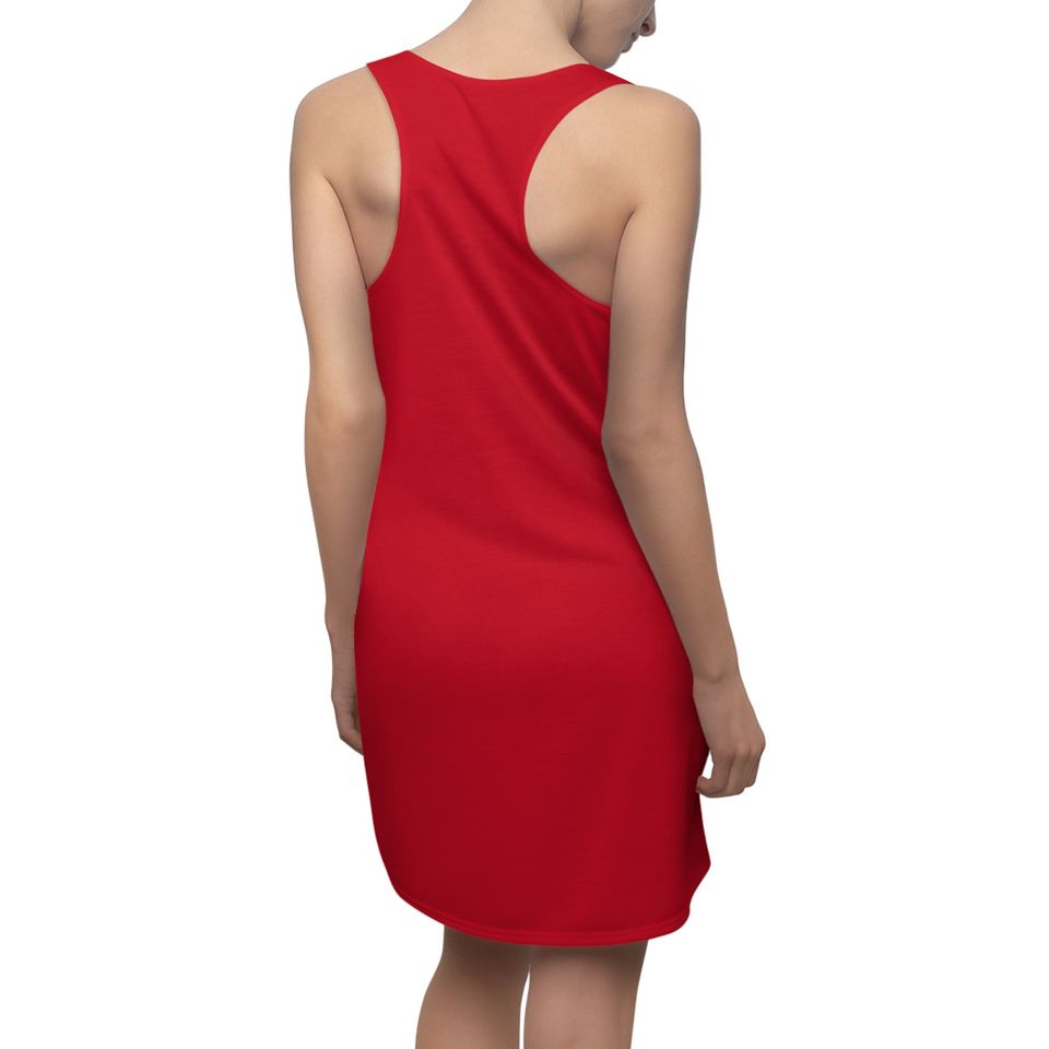 Taylor's Red Lip Silhouette Women's Racerback Dress