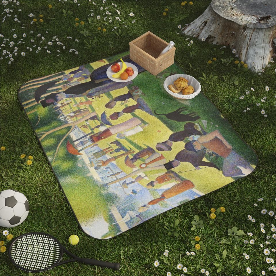 French Fine Art Picnic Mats - Georges Seurat - A Sunday on La Grande Jatte
