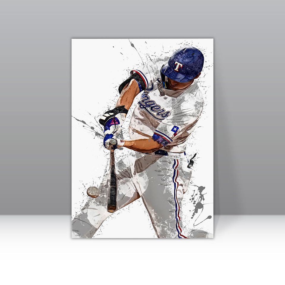 Corey Seager Texas Rangers Poster Baseball Wall Art UnFramed Print Home Decor