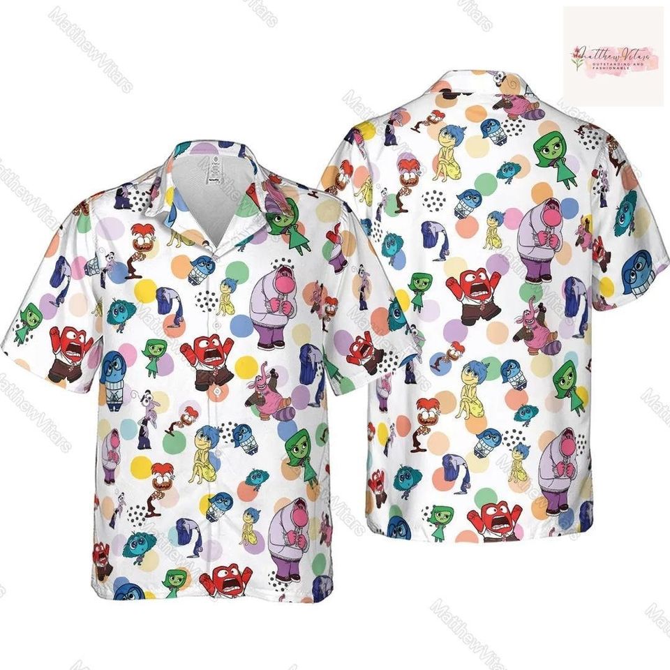 Halloween Inside Out Hawaiian Shirt, Inside Out Button Shirt, Inside ...