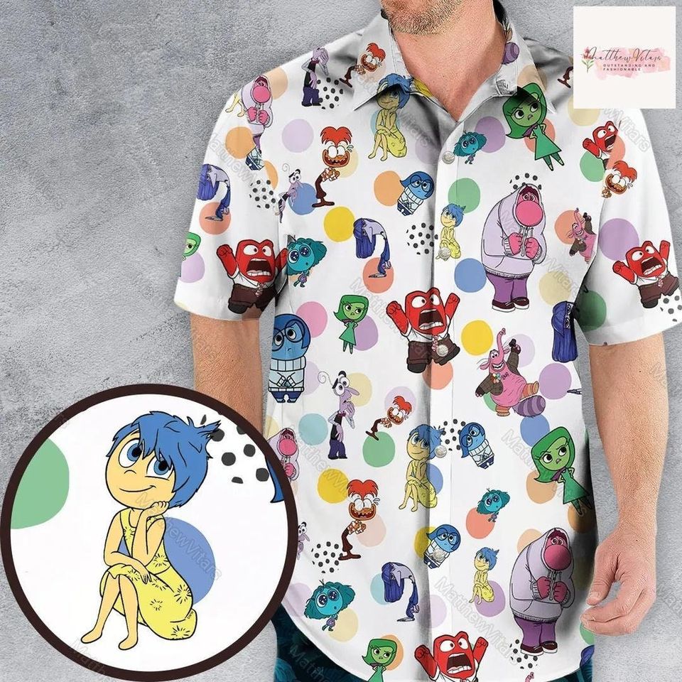 Halloween Inside Out Hawaiian Shirt, Inside Out Button Shirt, Inside ...