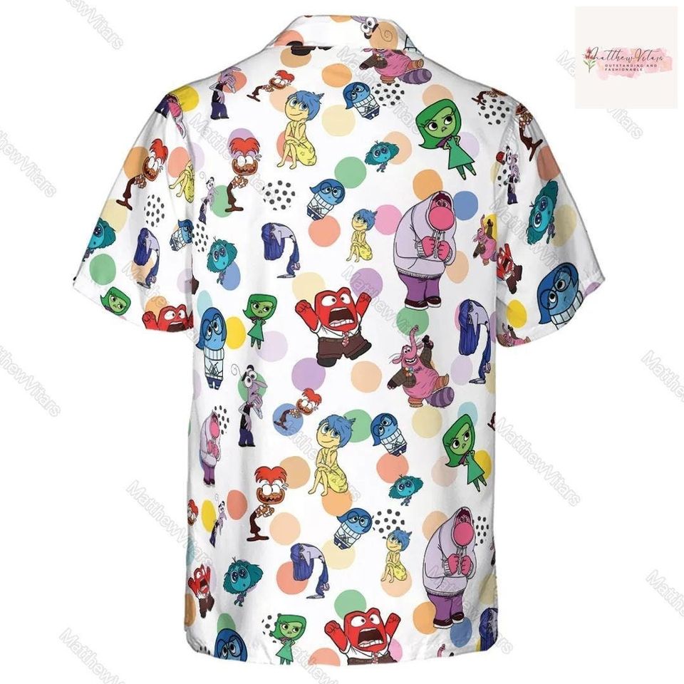 Halloween Inside Out Hawaiian Shirt, Inside Out Button Shirt, Inside ...