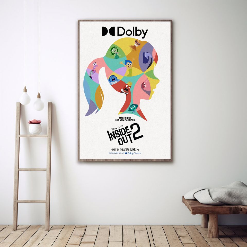 Inside Out 2 Movie PosterRoom DecorHome DecorFor Him/HerBedroom PosterArt Poster for Gift