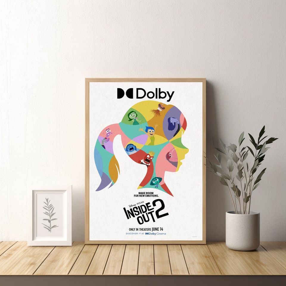 Inside Out 2 Movie PosterRoom DecorHome DecorFor Him/HerBedroom PosterArt Poster for Gift