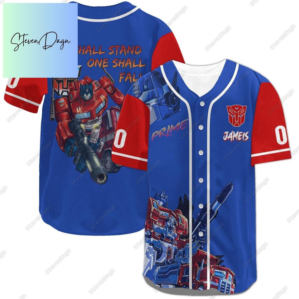 Personalized Transformers Optimus Prime Baseball Jersey, Optimus Prime Shirt