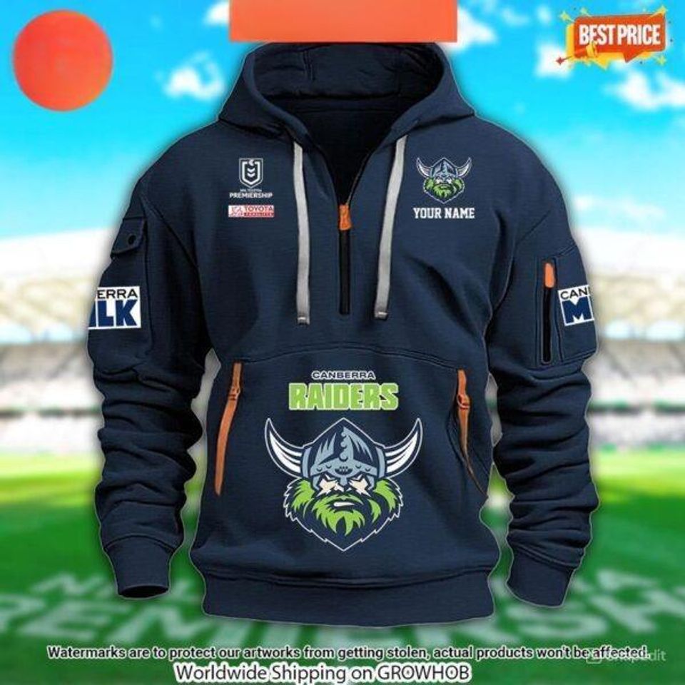 Canberra Raiders Custom Half Tactical Hoodie