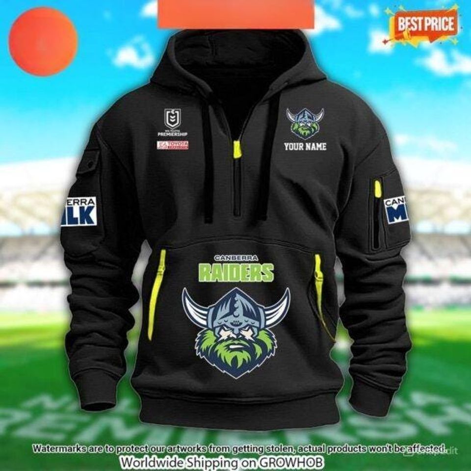 Canberra Raiders Custom Half Tactical Hoodie