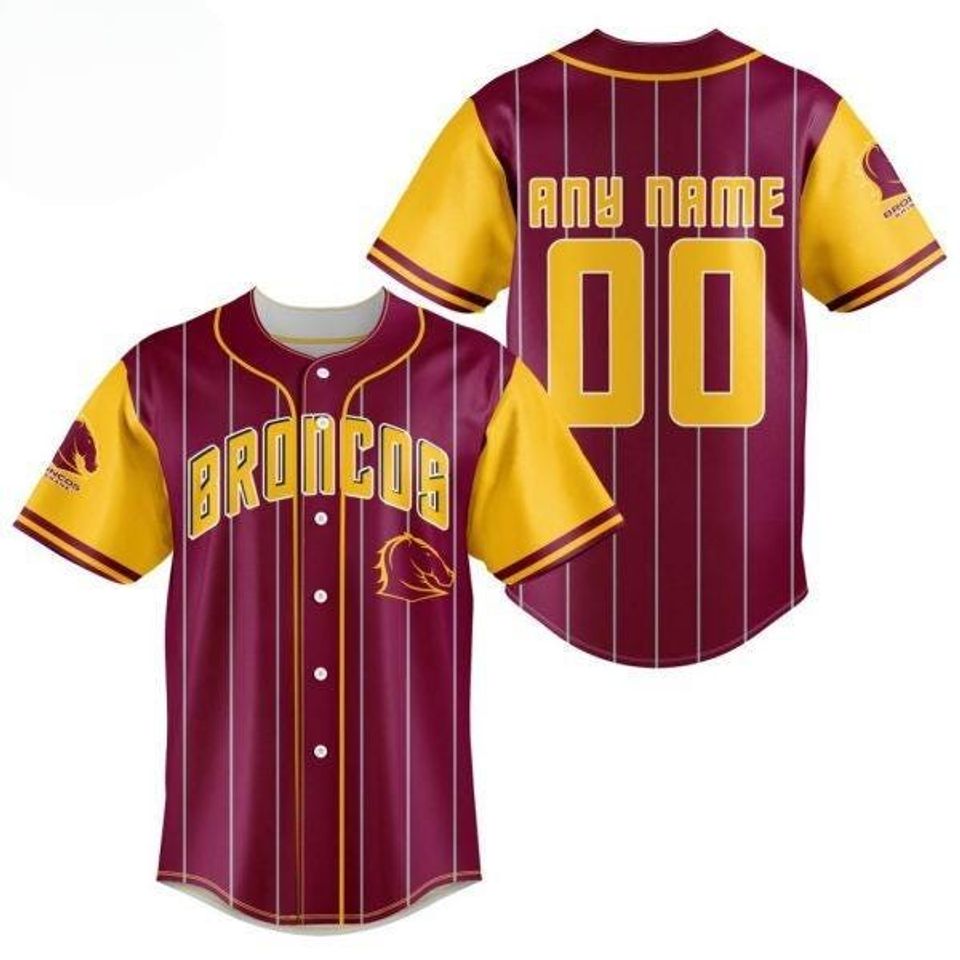 Brisbane Broncos Special Baseball Jersey Design