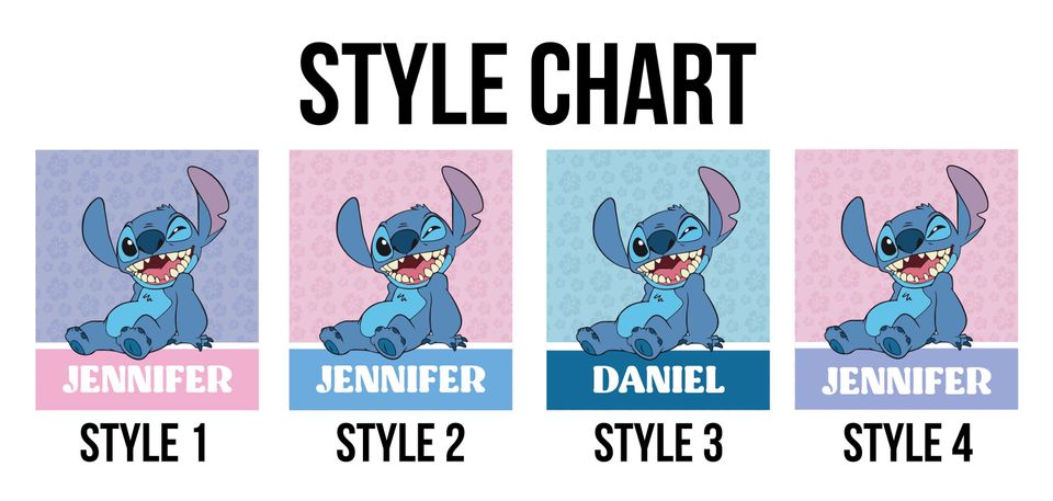 Custom Lilo Stitch Blanket, Personalized Name Fleece Blanket
