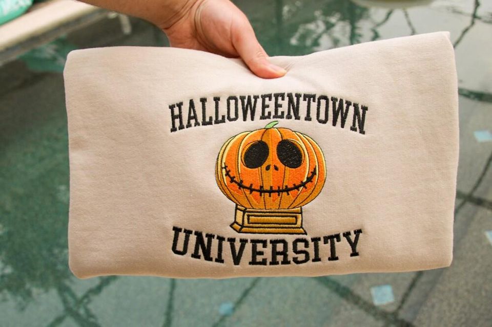 Halloweentown University Embroidered Sweater