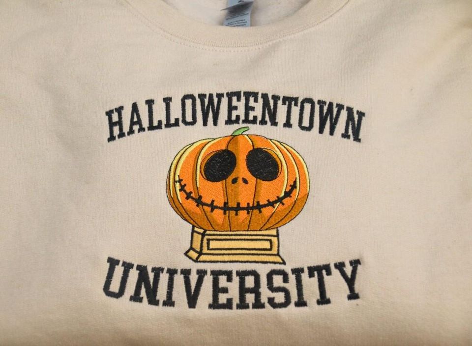 Halloweentown University Embroidered Sweater