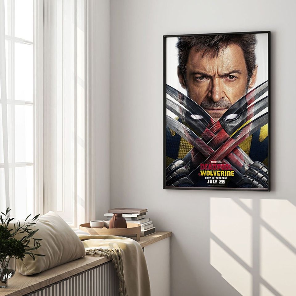 Deadpool & Wolverine Movie Poster Canvas Wall Art