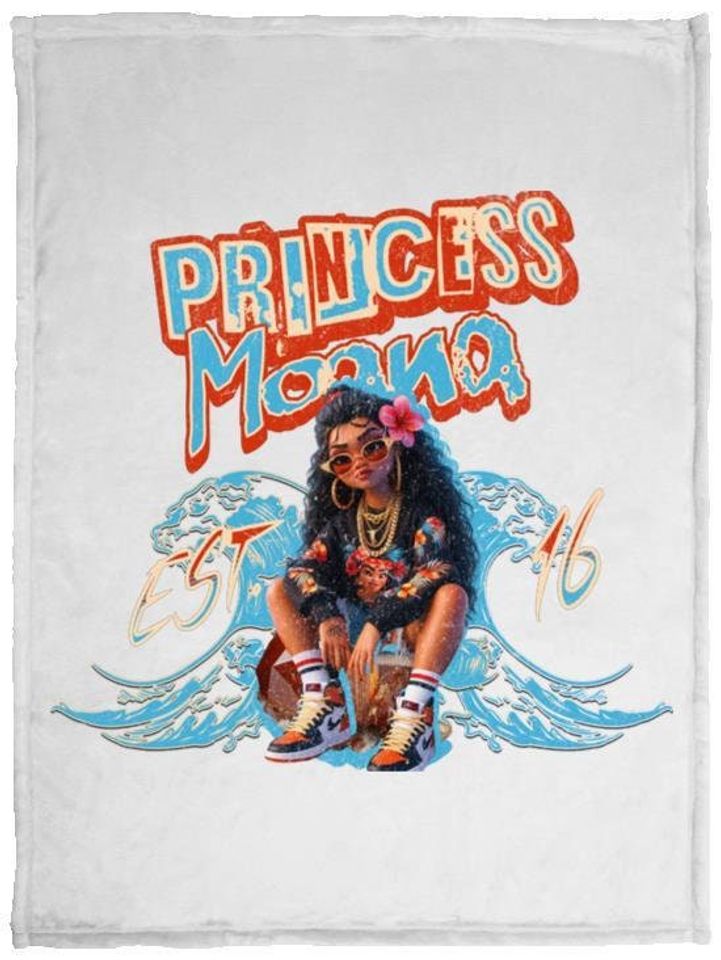 Princess Moana Cozy Plush Fleece Blanket