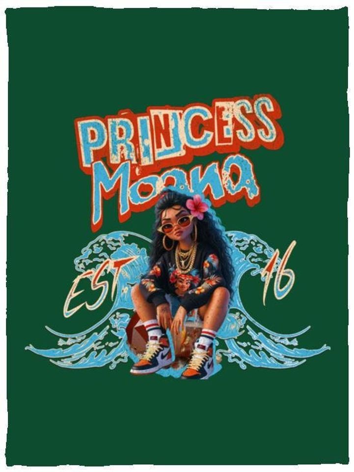 Princess Moana Cozy Plush Fleece Blanket