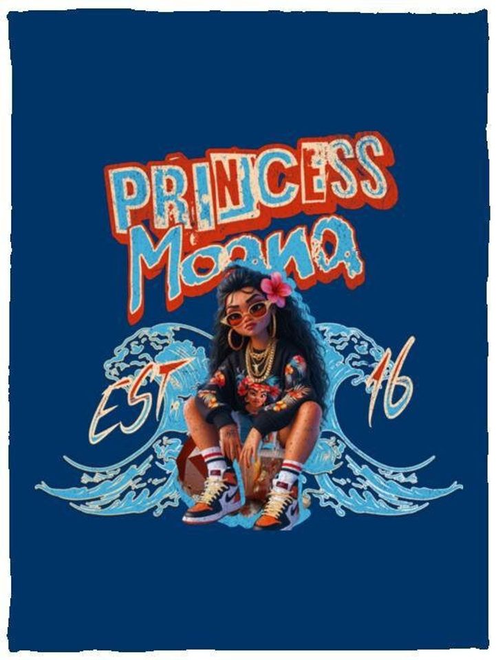Princess Moana Cozy Plush Fleece Blanket