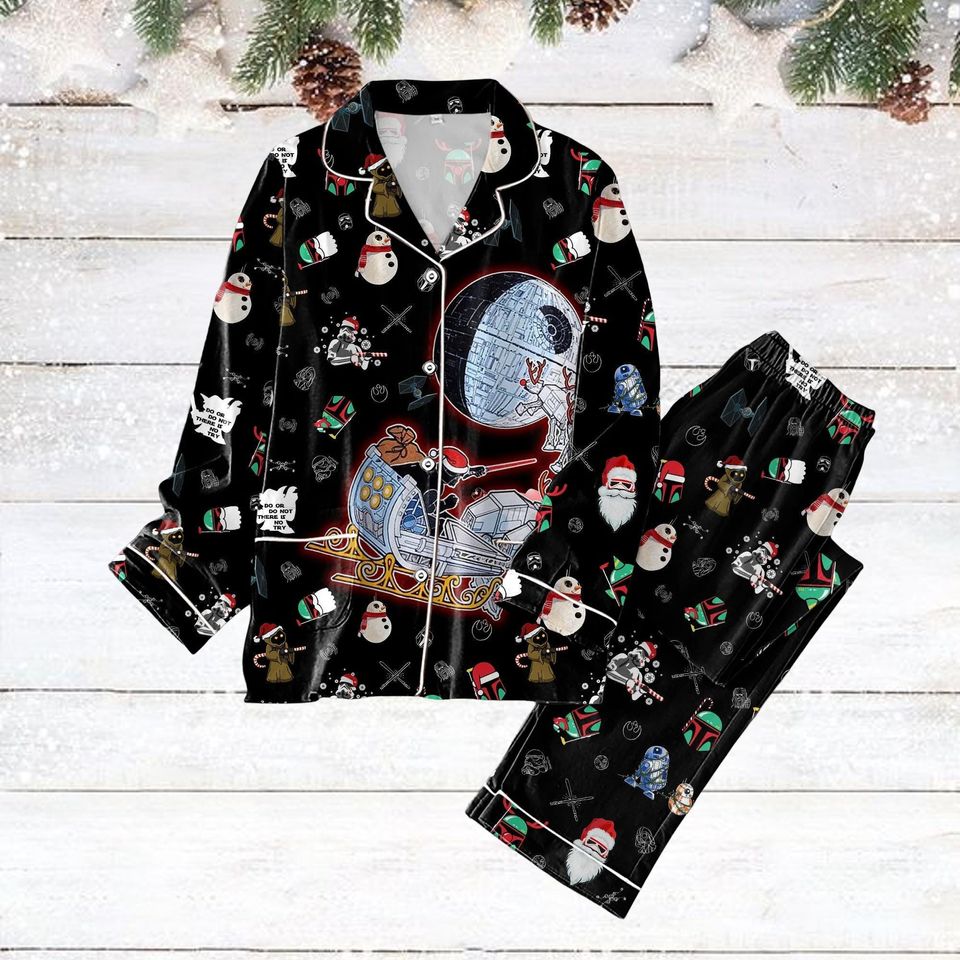 Disney Star Wars Christmas Pajamas, Space Ship Battle Pajamas Set