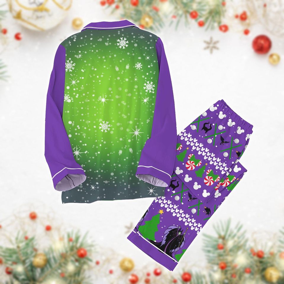 Maleficent Christmas Thick Pajamas, Disneyland Villains Pyjamas