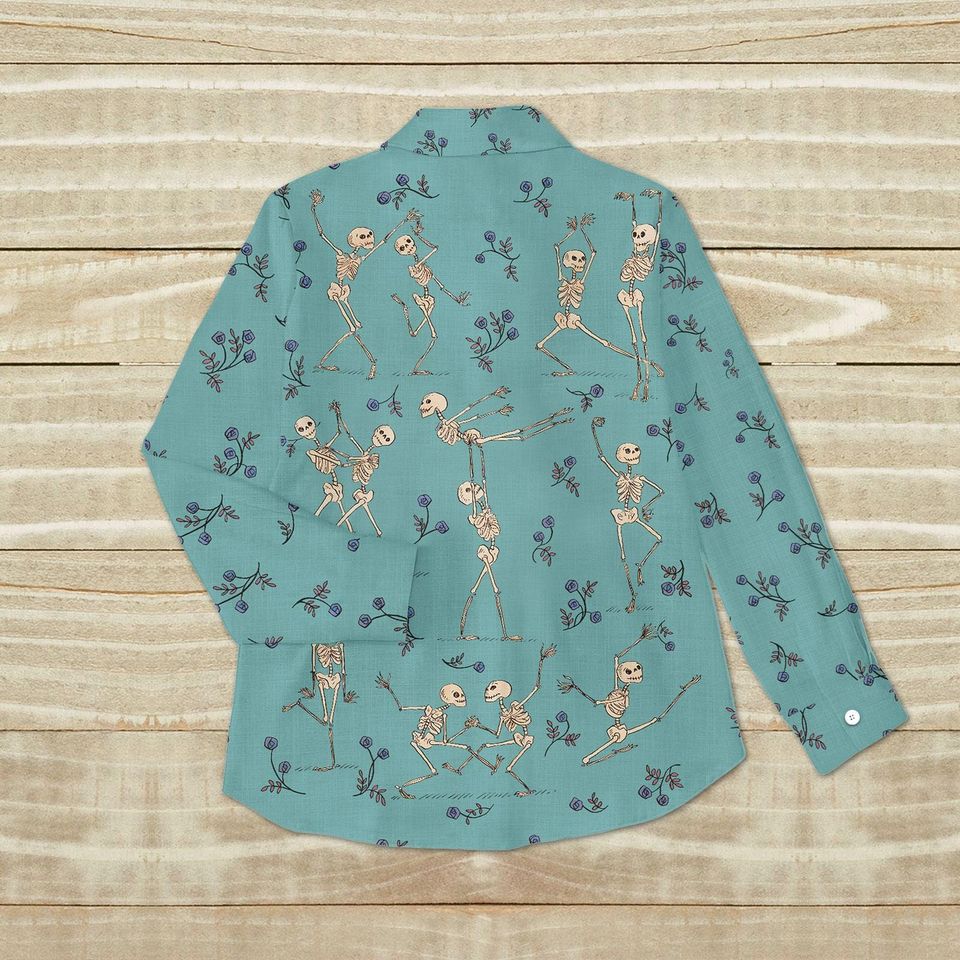 Dancing Skeleton Summer Blouse Shirt
