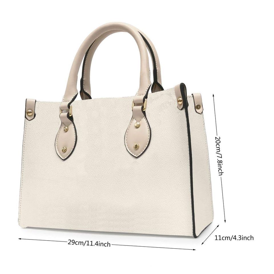 Leather Handbag Sewing Colorful Fabric
