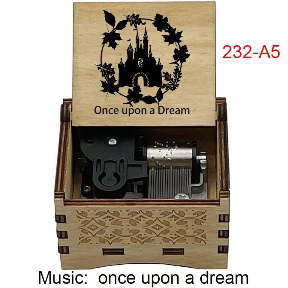 Sleeping Beauty Music Box: "Once Upon A Dream" Birch Plywood