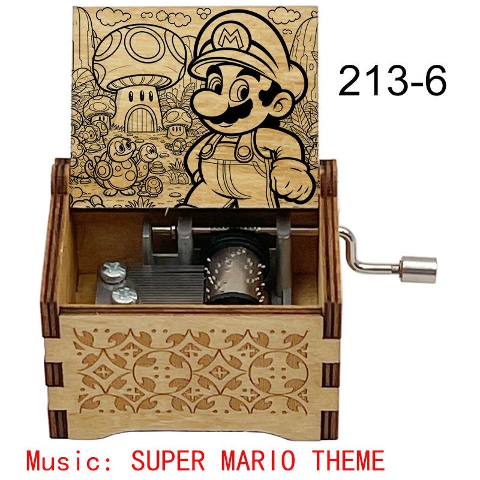 Super Mario Music Box: Nostalgic 18-Note Wood Gift
