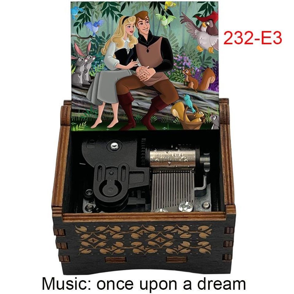 Sleeping Beauty Music Box: "Once Upon A Dream" Birch Plywood