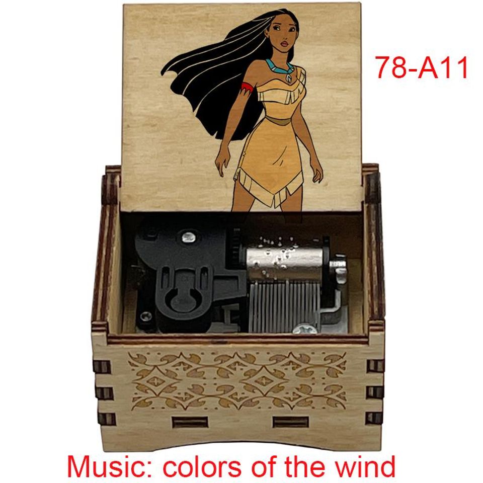 Pocahontas Music Box: Color of the Wind, Birch Wood