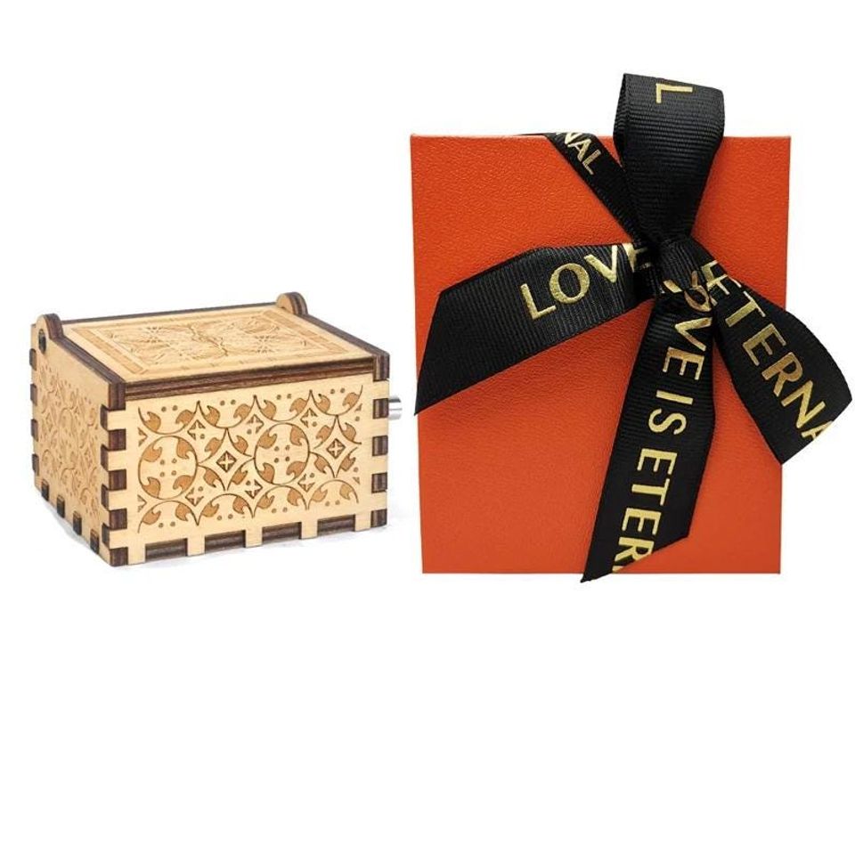 Shake it Off Music Box: Birch Wood, 18-Note Movement