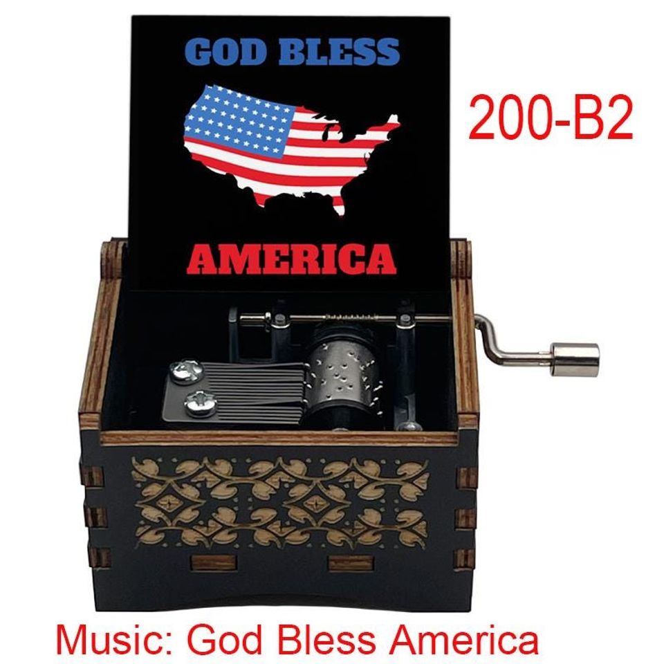God Bless America Music Box: Vintage Patriotic Gift