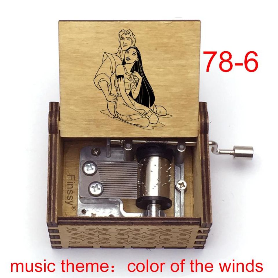 Pocahontas Music Box: Color of the Wind, Birch Wood