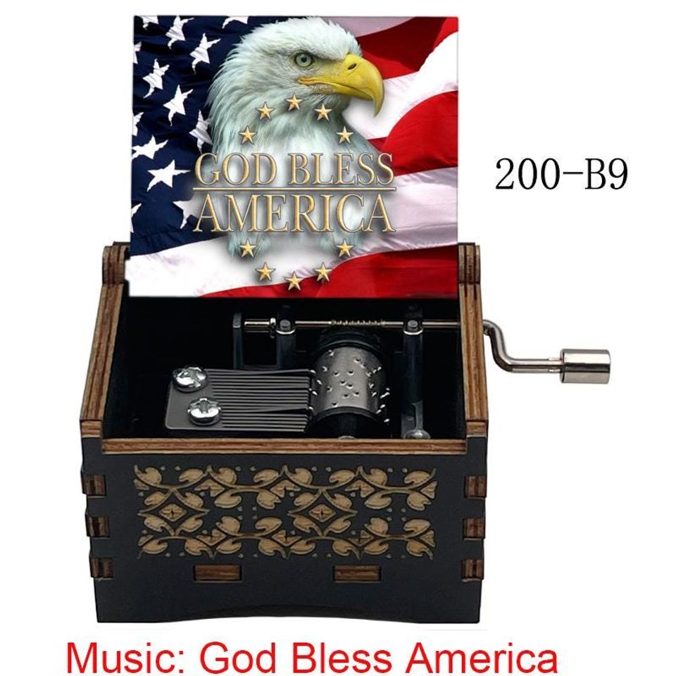 God Bless America Music Box: Vintage Patriotic Gift