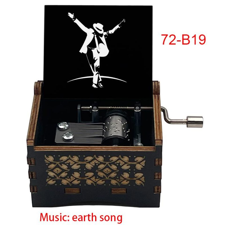 Michael Jackson Earth Music Box: Custom Engraved Birch Plywood