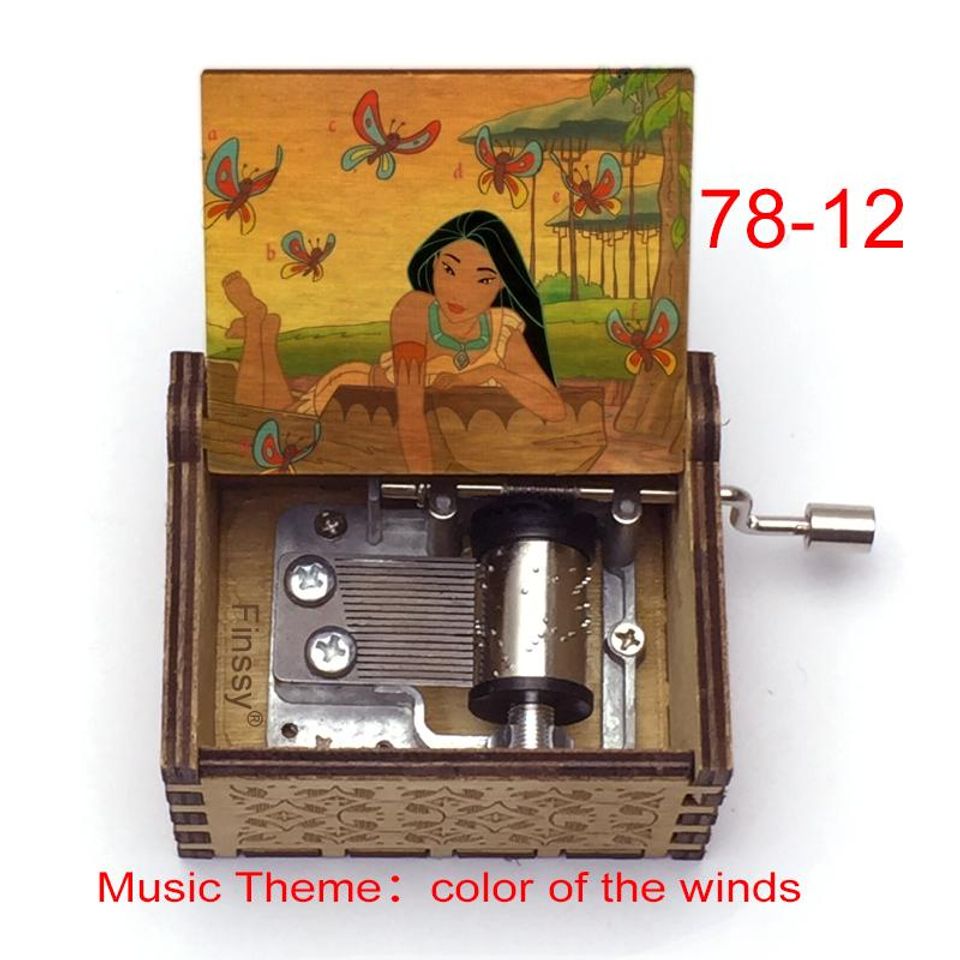 Pocahontas Music Box: Color of the Wind, Birch Wood