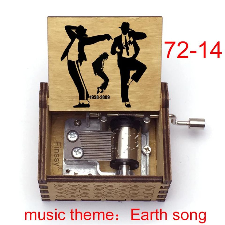 Michael Jackson Earth Music Box: Custom Engraved Birch Plywood