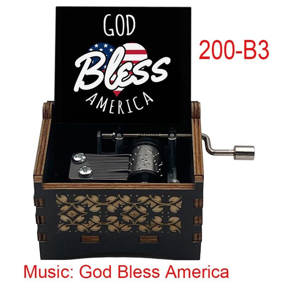 God Bless America Music Box: Vintage Patriotic Gift