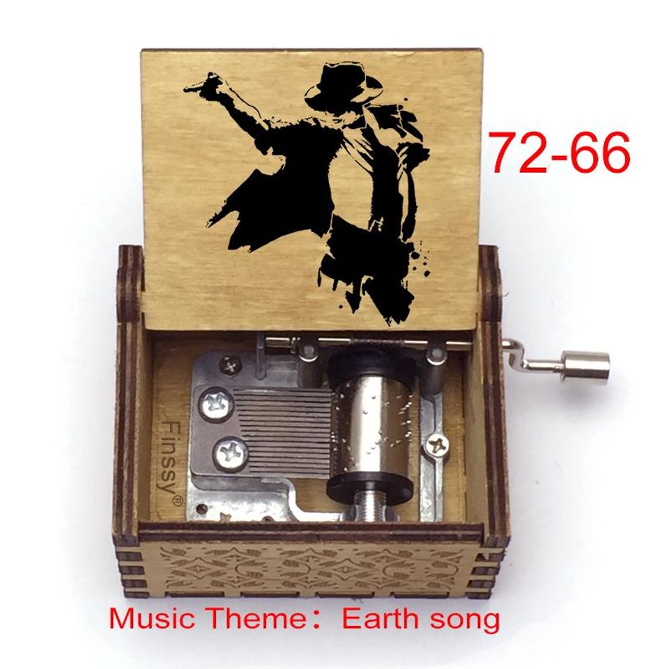 Michael Jackson Earth Music Box: Custom Engraved Birch Plywood
