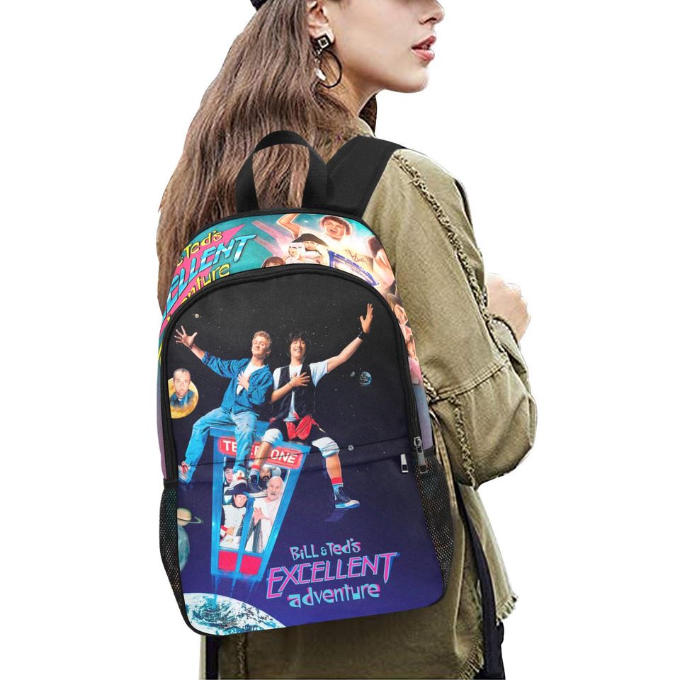 Bill & Ted's Excellent Adventure Movie Art Backpack - Retro 80s Comedy