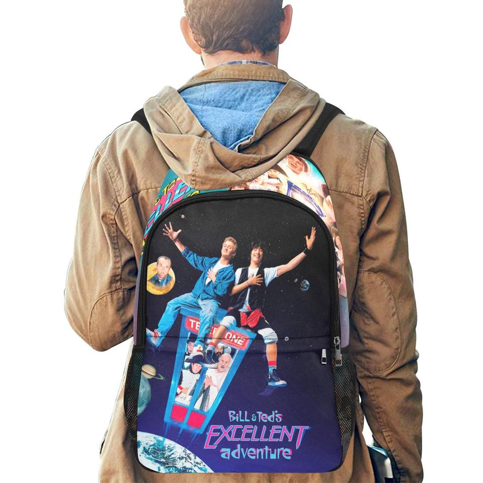 Bill & Ted's Excellent Adventure Movie Art Backpack - Retro 80s Comedy