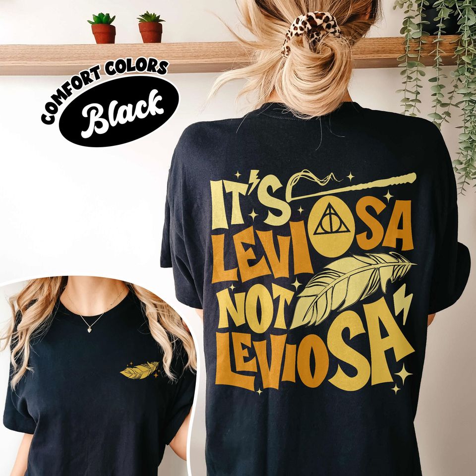 Hp Wizard Spell Comfort Colors Shirt, Leviosa Wizard School Fandom T Shirt
