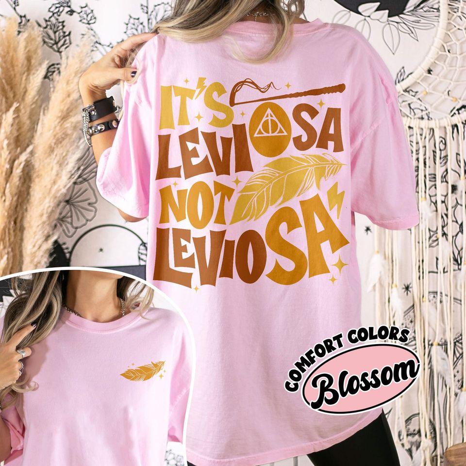 Hp Wizard Spell Comfort Colors Shirt, Leviosa Wizard School Fandom T Shirt