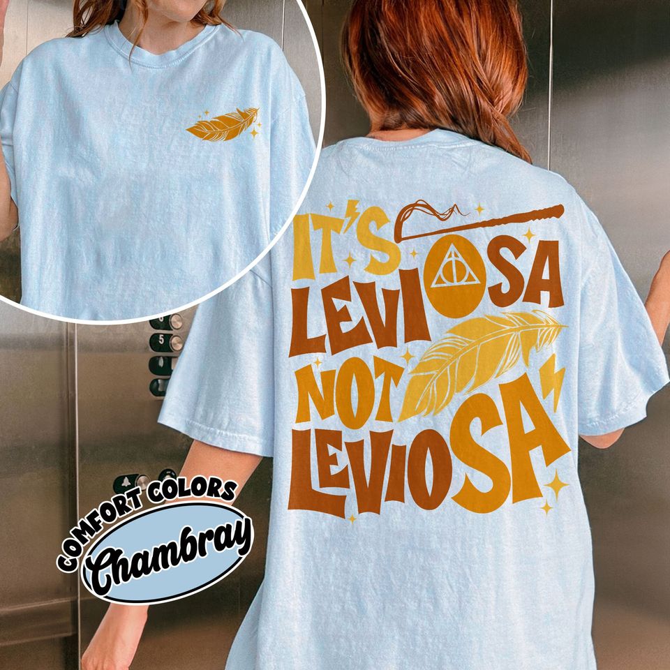 Hp Wizard Spell Comfort Colors Shirt, Leviosa Wizard School Fandom T Shirt