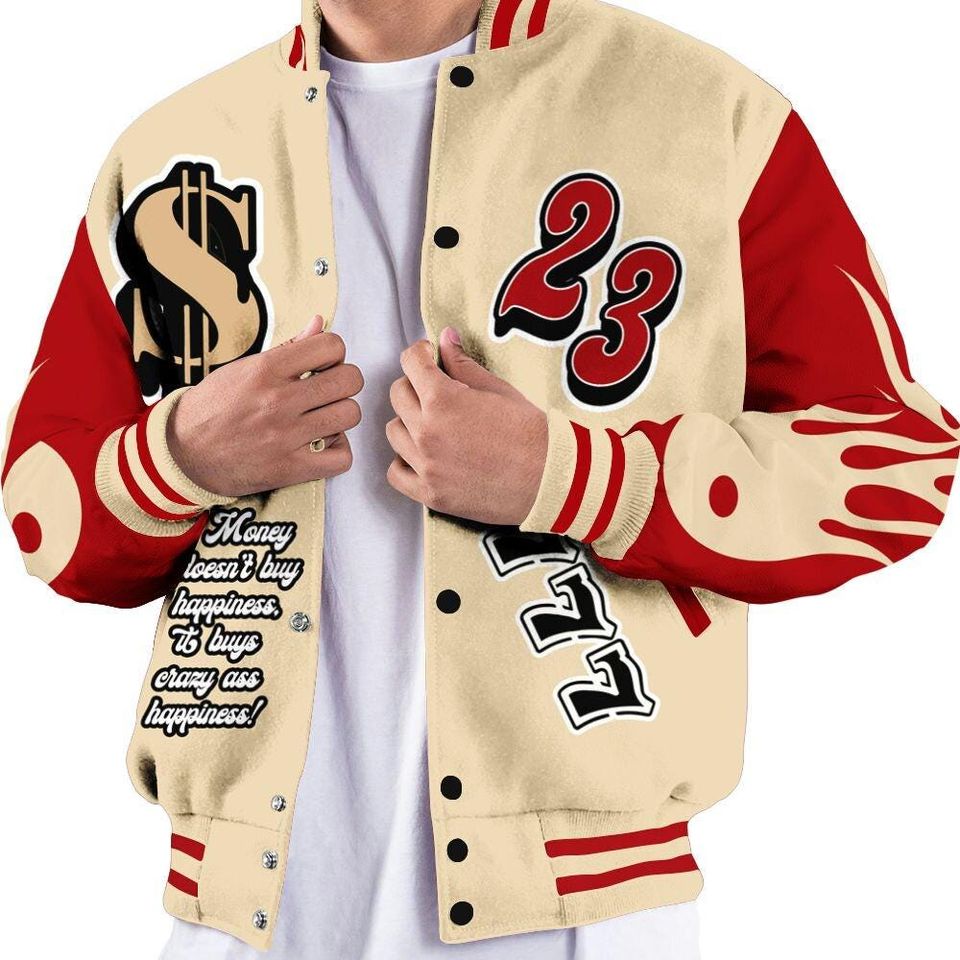 Dunk Low Strawberry Waffle Varsity Jacket, Streetwear Varsity Jacket, Shoe Game Crazy Graphic Varsity Jackets