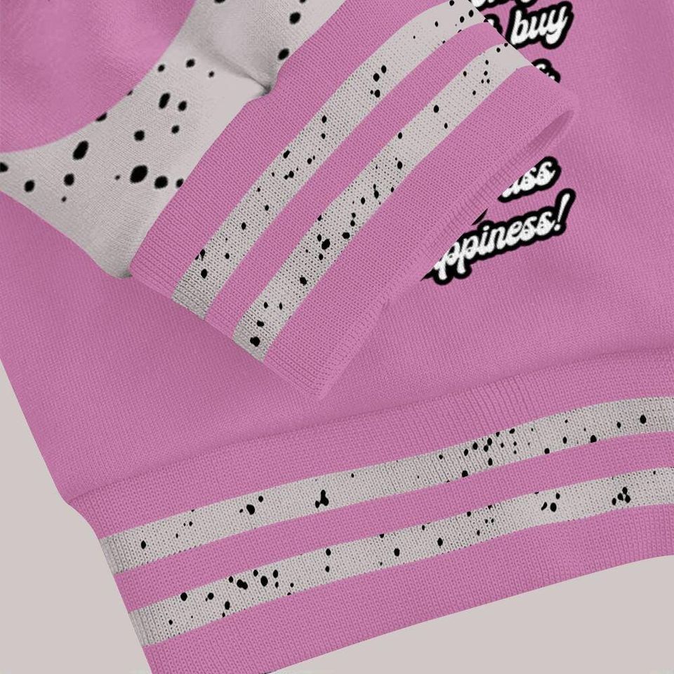 Neutral Grey Black White Orchid 4s Varsity Jacket, Streetwear Varsity Jackets, Shoe Game Crazy Graphic Varsity Jackets