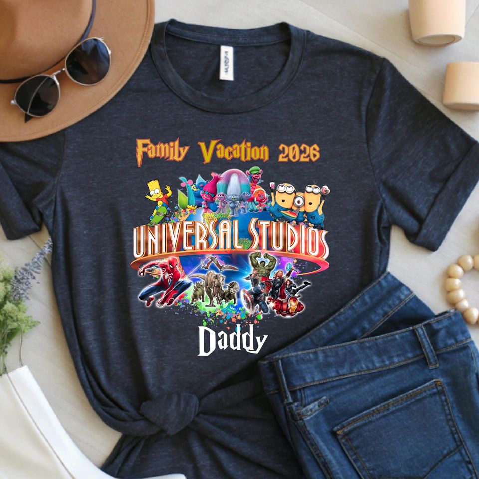 Custom Family Universal Studios Trip Shirt, Matching Vacation Tee