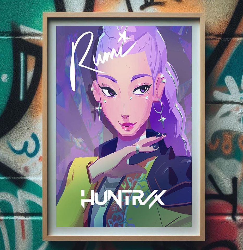 K-POP Demon Hunters Premium Matte Vertical Poster - HUNTRIX Zoey, Rumi, Mira Collectible Art