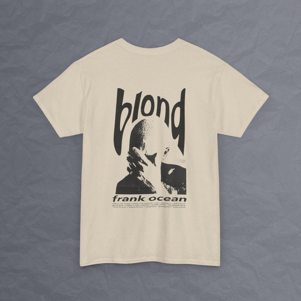 Frank Ocean Blond  Black Design Double Sided T Shirt