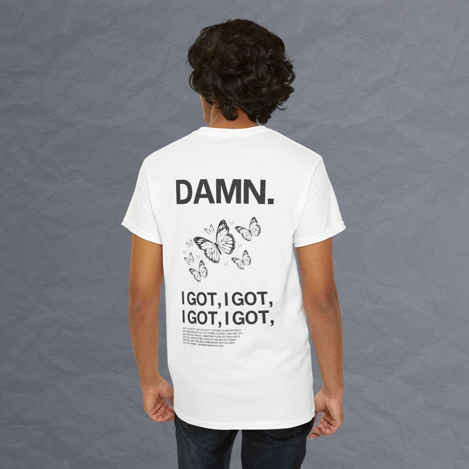 Kendrick Lamar  Kendrick Graphic  DAMN Double Sided T Shirt